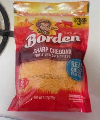 Borden Shreds Fine Cheddar - C-Town