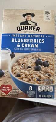 Quaker Inst Oatmeal Bluebry/crm - C-Town