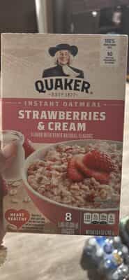 Quaker Inst Oatmeal Strwbry/crm - C-Town